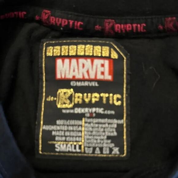 de.Kryptic Marvel Black Panther Tee with Embroidery Size Unisex Small Rare SOO - Picture 10 of 10